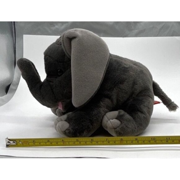Wild Republic Elephant Realistic Gray Plush Stuffed Jungle Animal - Picture 10 of 11